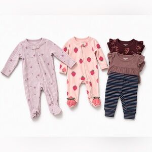 5 Piece Bundle - 3 Months Baby Girl Essentials 🩷✨